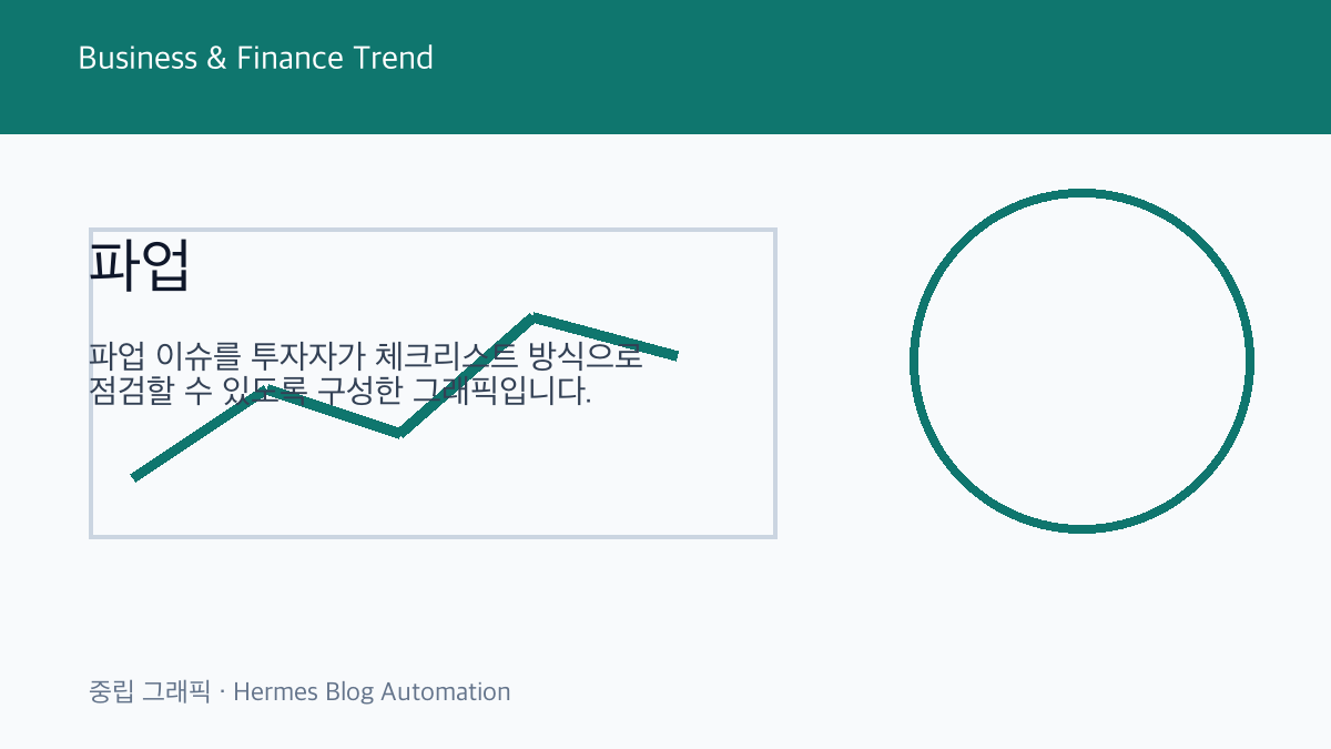 파업 관련 중립 금융 그래픽 3
