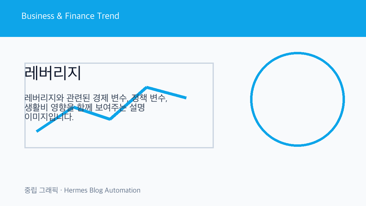 레버리지 관련 중립 금융 그래픽 2