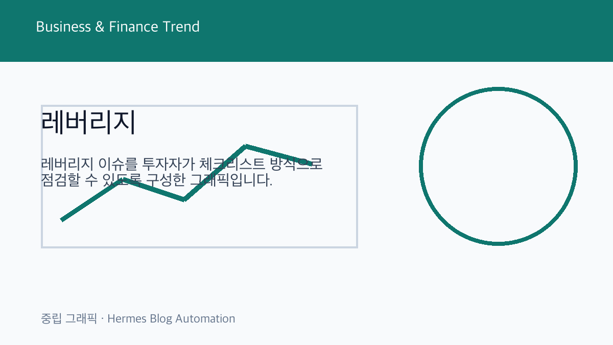 레버리지 관련 중립 금융 그래픽 3