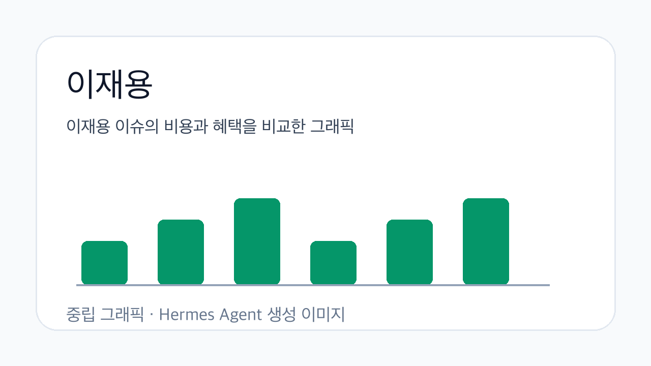 이재용 이슈의 비용과 혜택을 비교한 그래픽