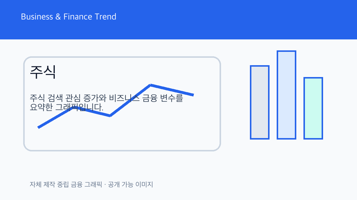 주식 관련 비즈니스 금융 트렌드 그래픽 1