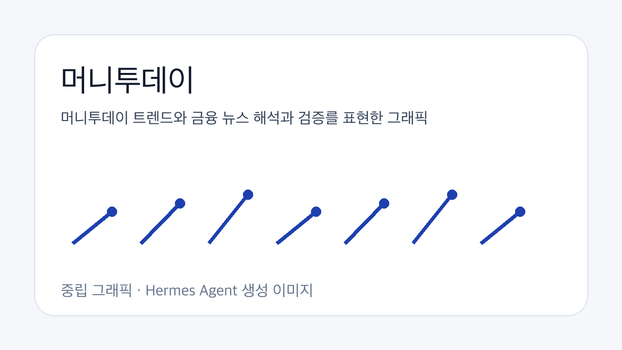 머니투데이 트렌드와 금융 뉴스 해석과 검증를 표현한 그래픽