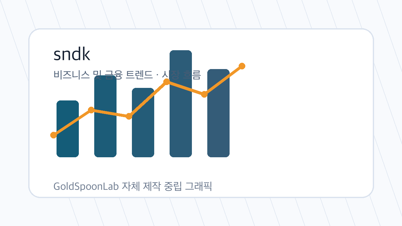 sndk 관련 시장 분석 그래픽