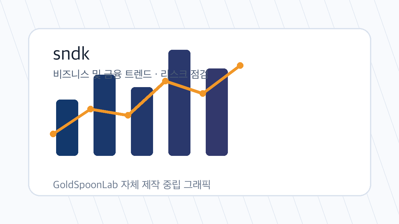 sndk 관련 시장 분석 그래픽