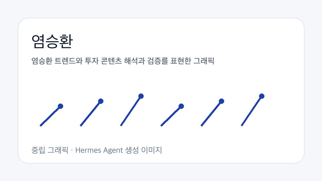 염승환 트렌드와 투자 콘텐츠 해석과 검증를 표현한 그래픽