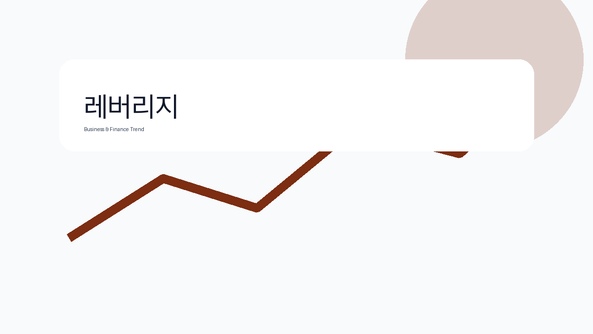 레버리지 비즈니스 금융 트렌드 그래픽 2