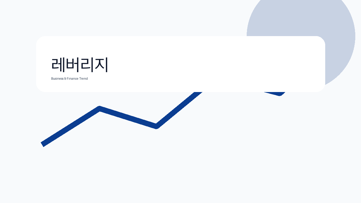 레버리지 비즈니스 금융 트렌드 그래픽 3